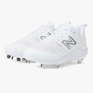 New Balance Unisex Soccer Cleats Shoes Men’s 15 White Fresh Foam X 3000 v6 Metal